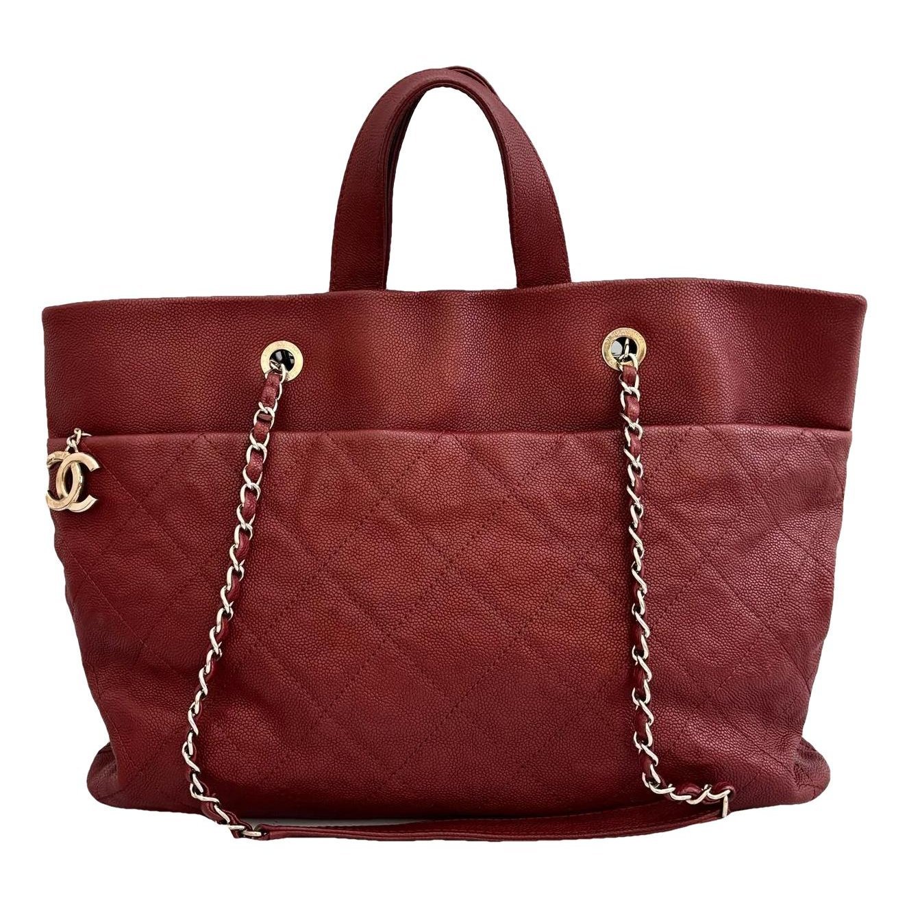 Leather tote