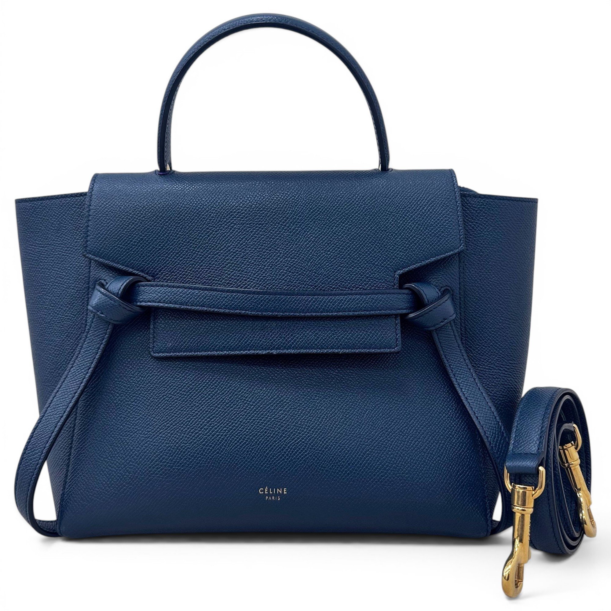 Belt leather handbag
