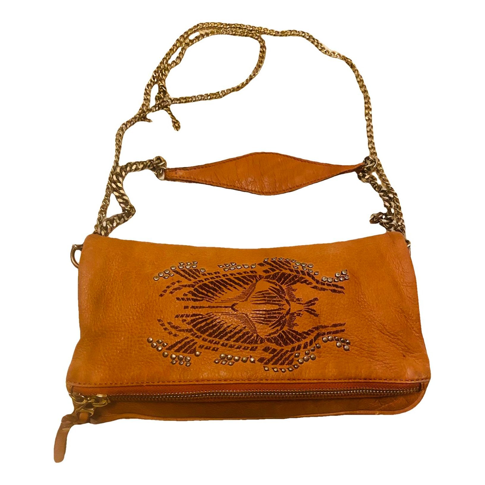 Rock leather crossbody bag