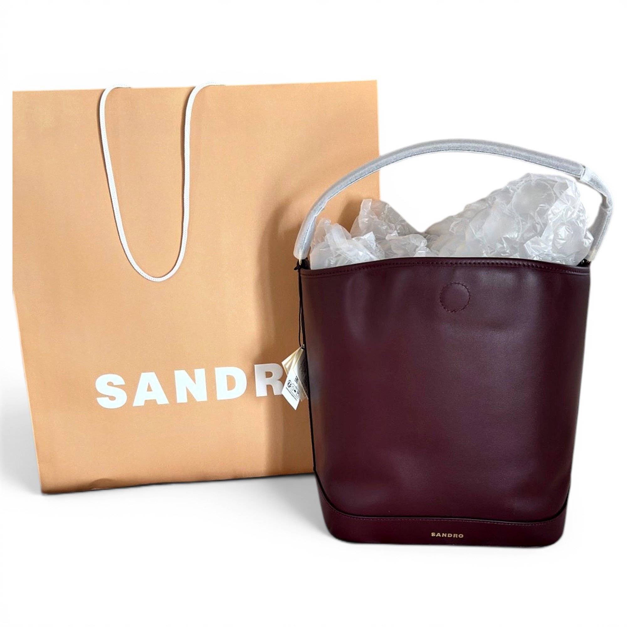 Leather clutch bag