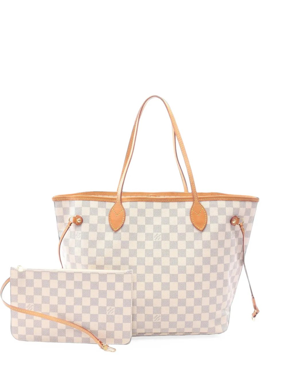 2015 Damier Azur Neverfull MM tote bag