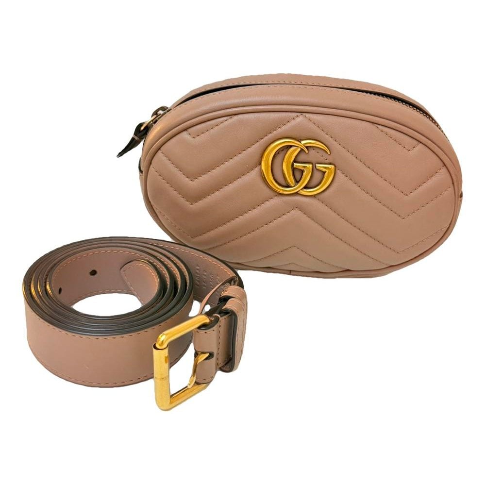 GG Marmont Oval leather handbag