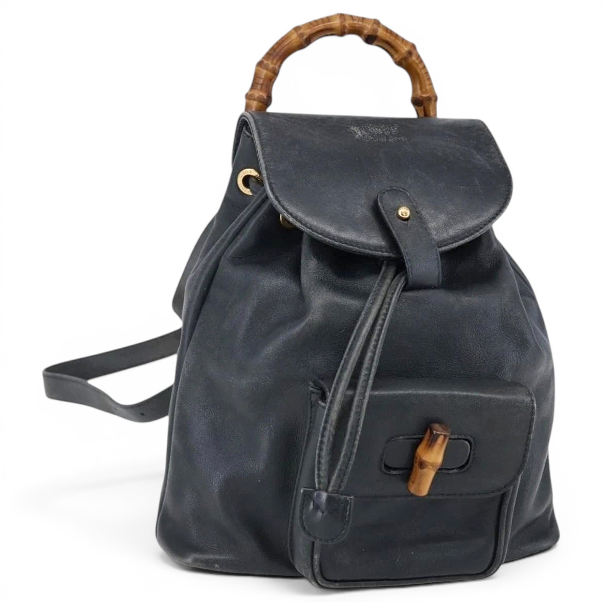 Leather backpack