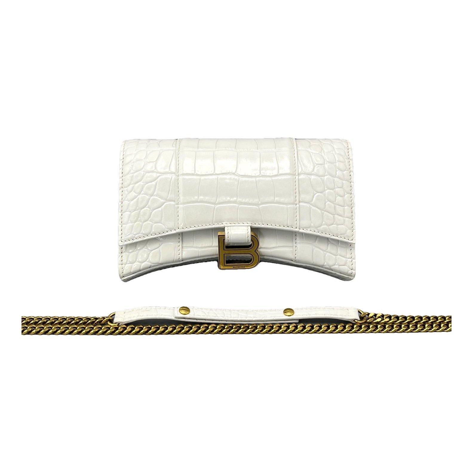 Crush leather handbag