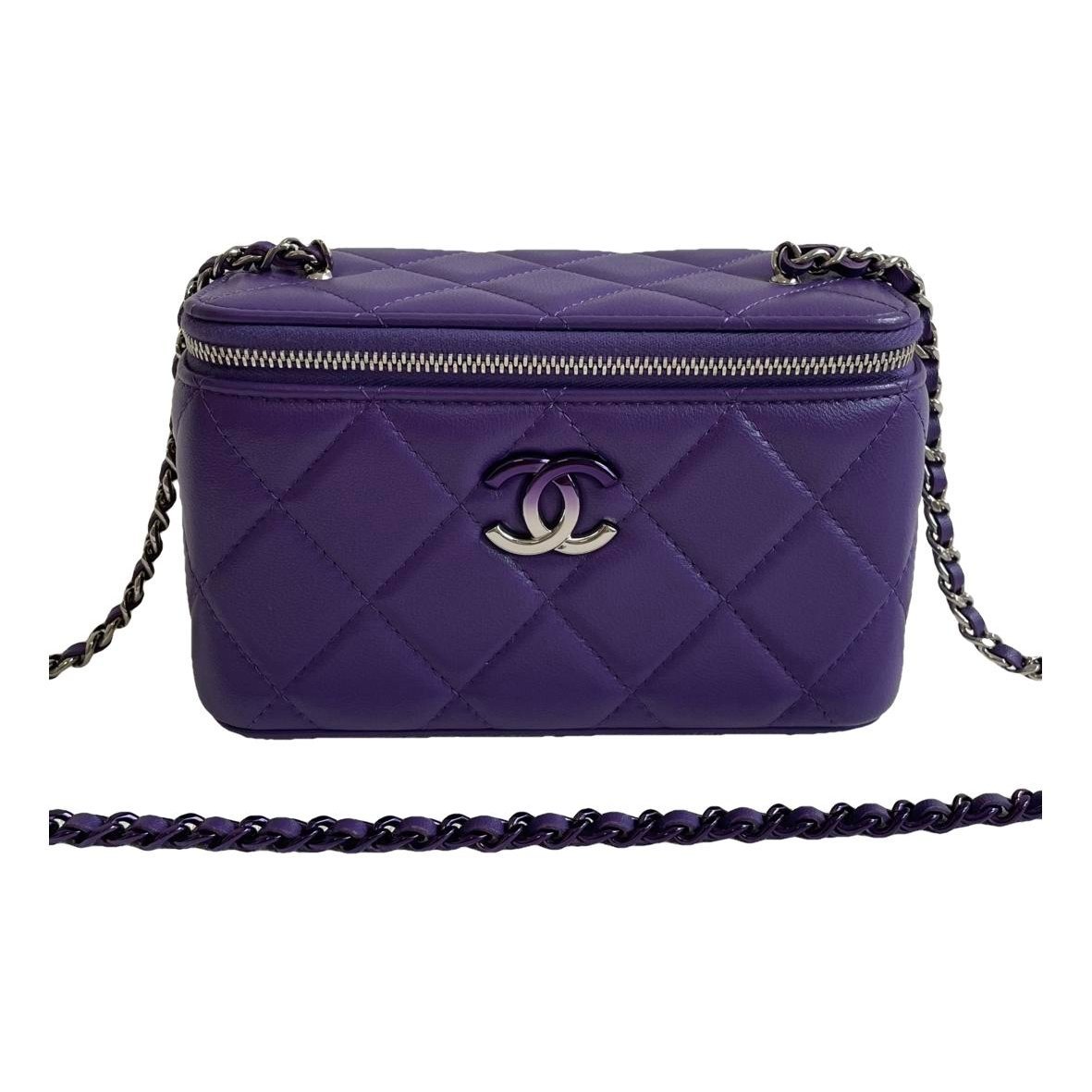 Trendy CC Vanity leather crossbody bag