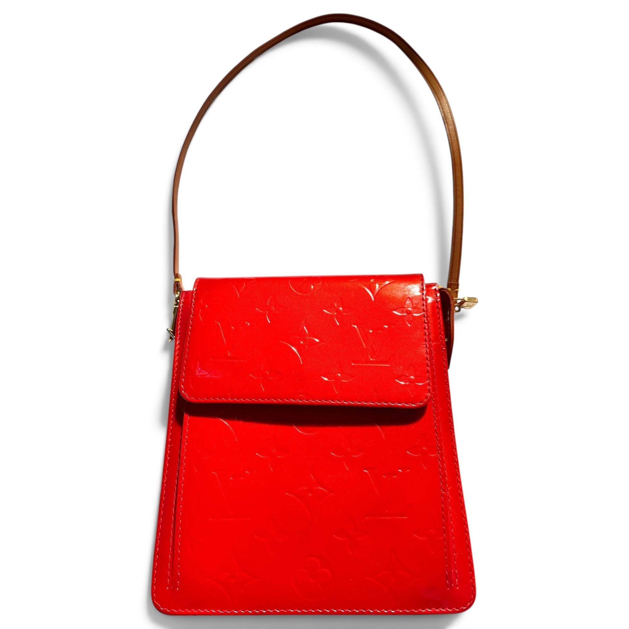 Spring street patent leather handbag