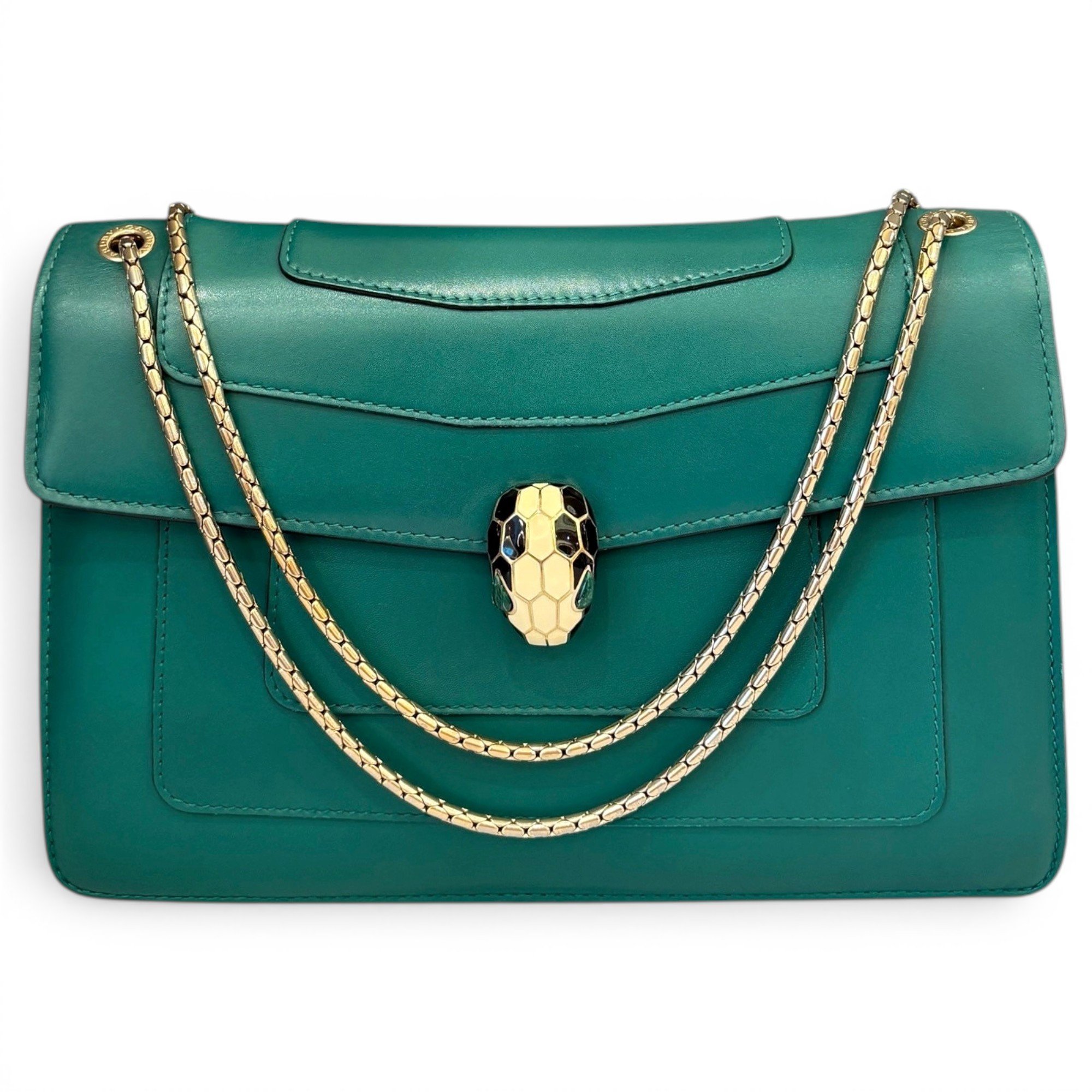Serpenti pony-style calfskin handbag