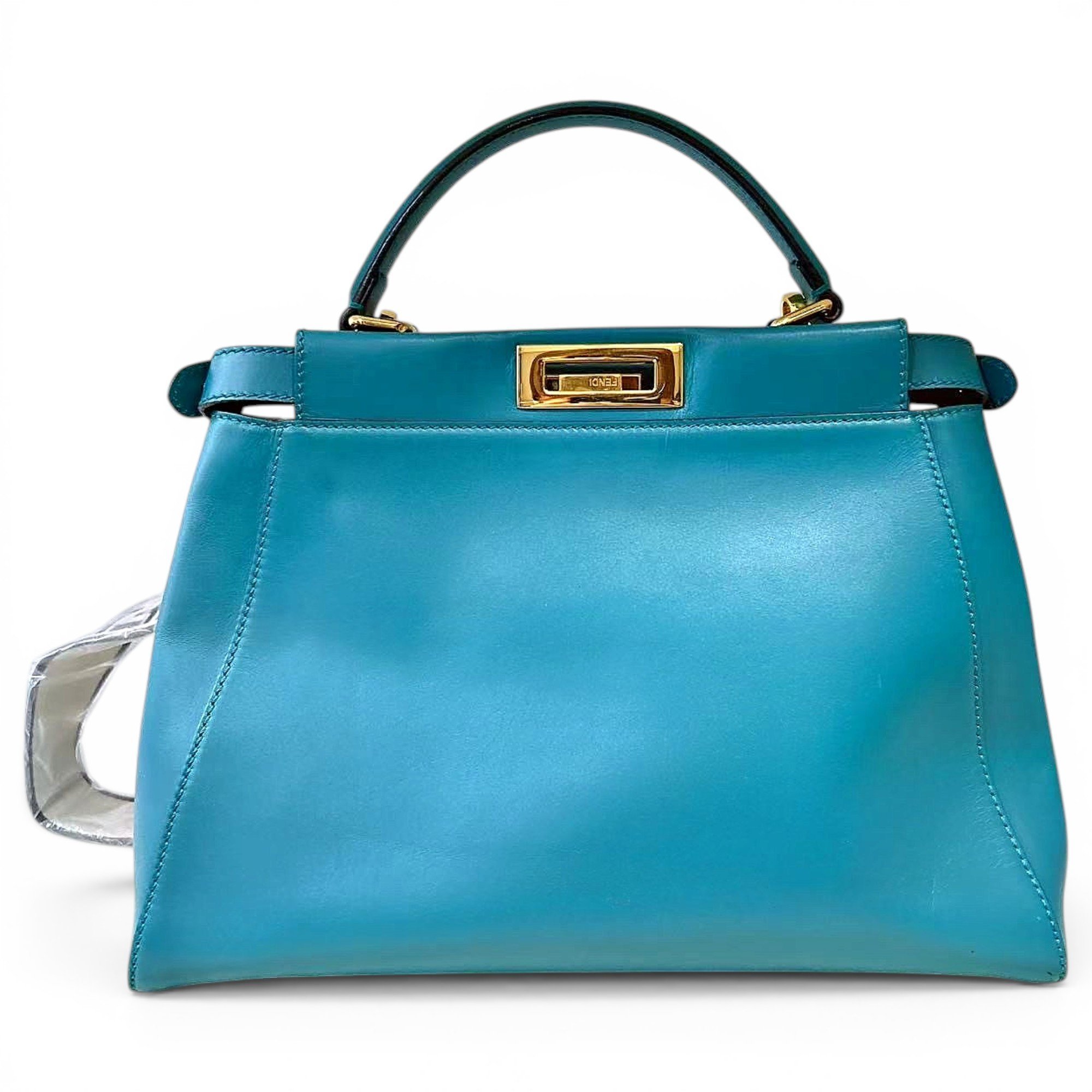 Peekaboo leather handbag