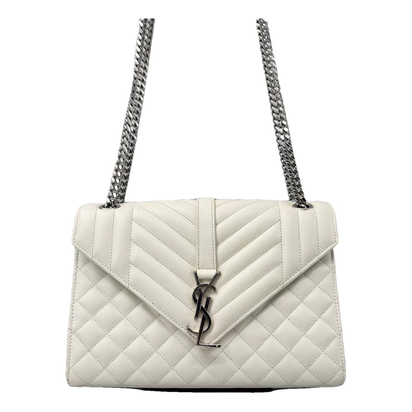 Envelope leather handbag