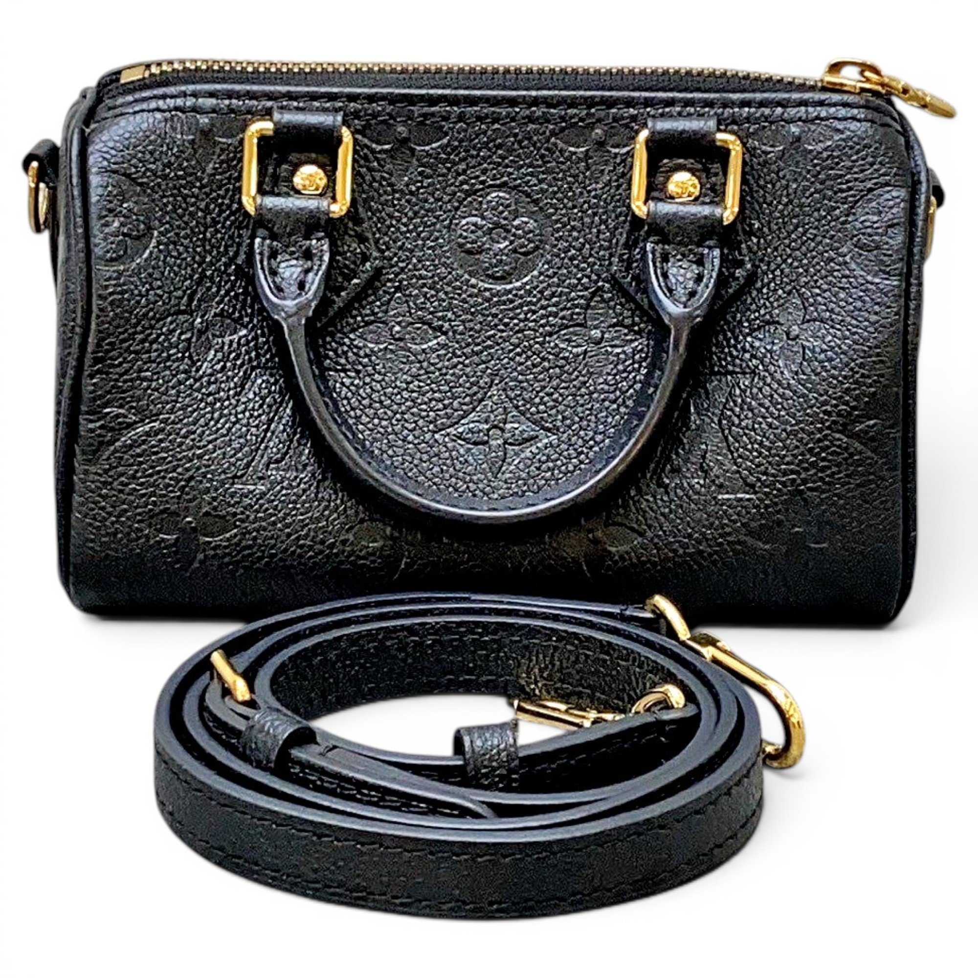 Nano Speedy / Mini HL leather handbag