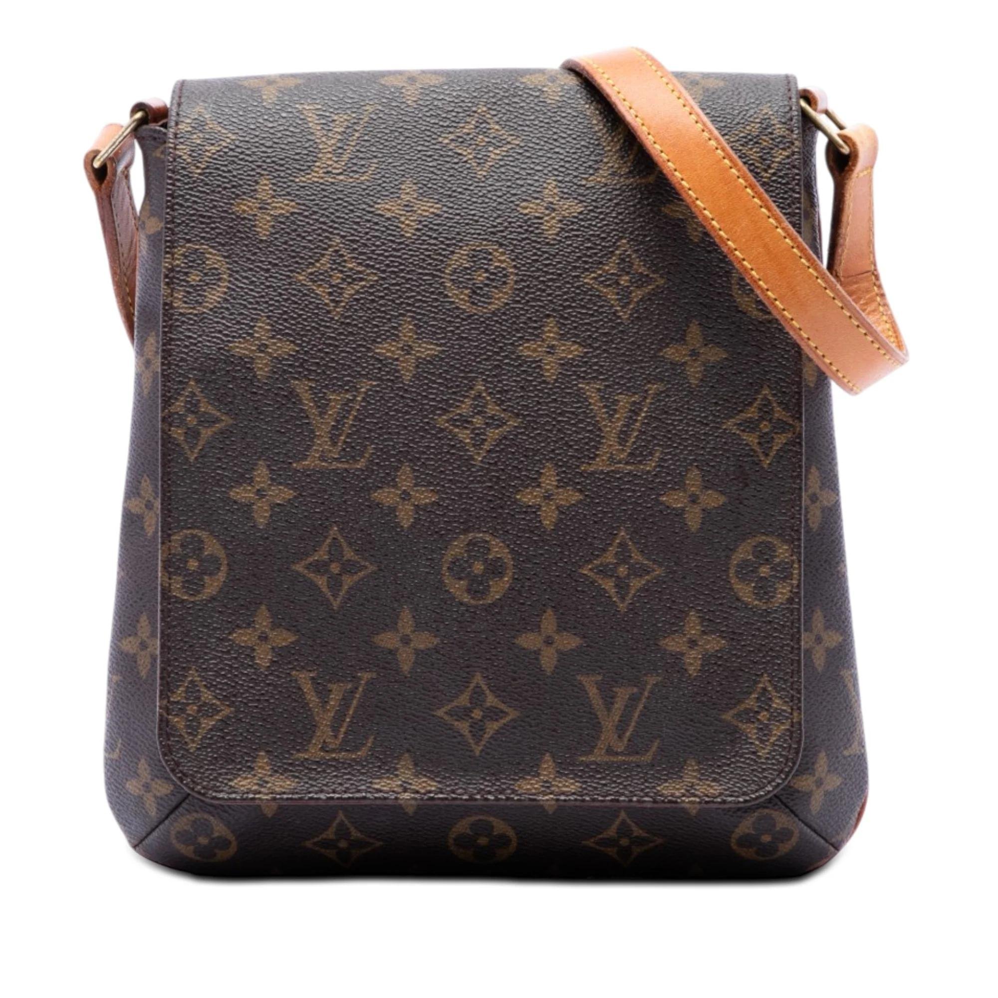 Musette cloth handbag