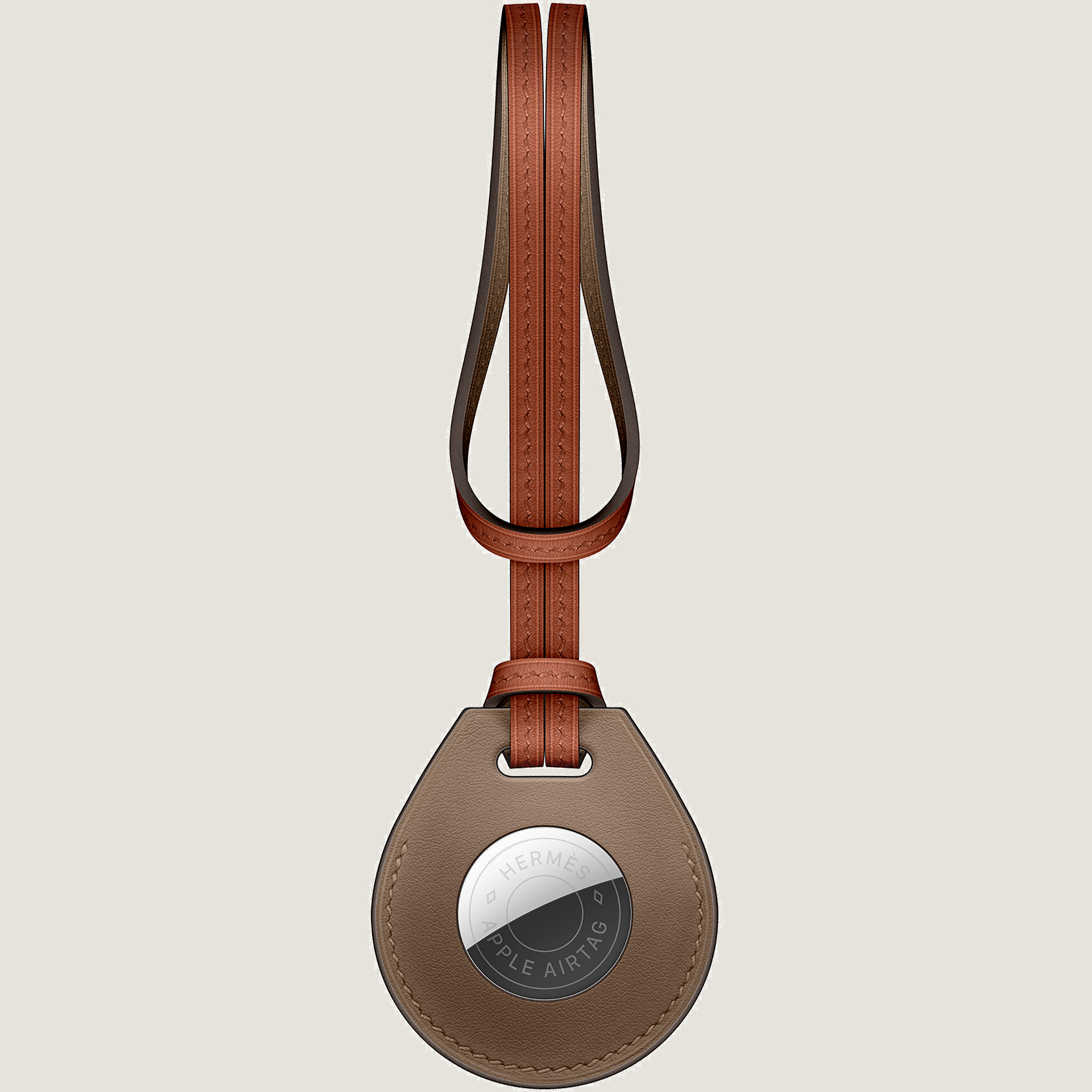 Apple AirTag Hermès bicolor bag charm