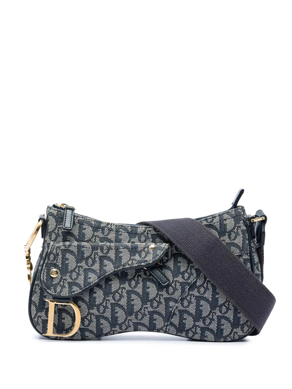 2004 Diorissimo Trotter Canvas Double Saddle crossbody bag