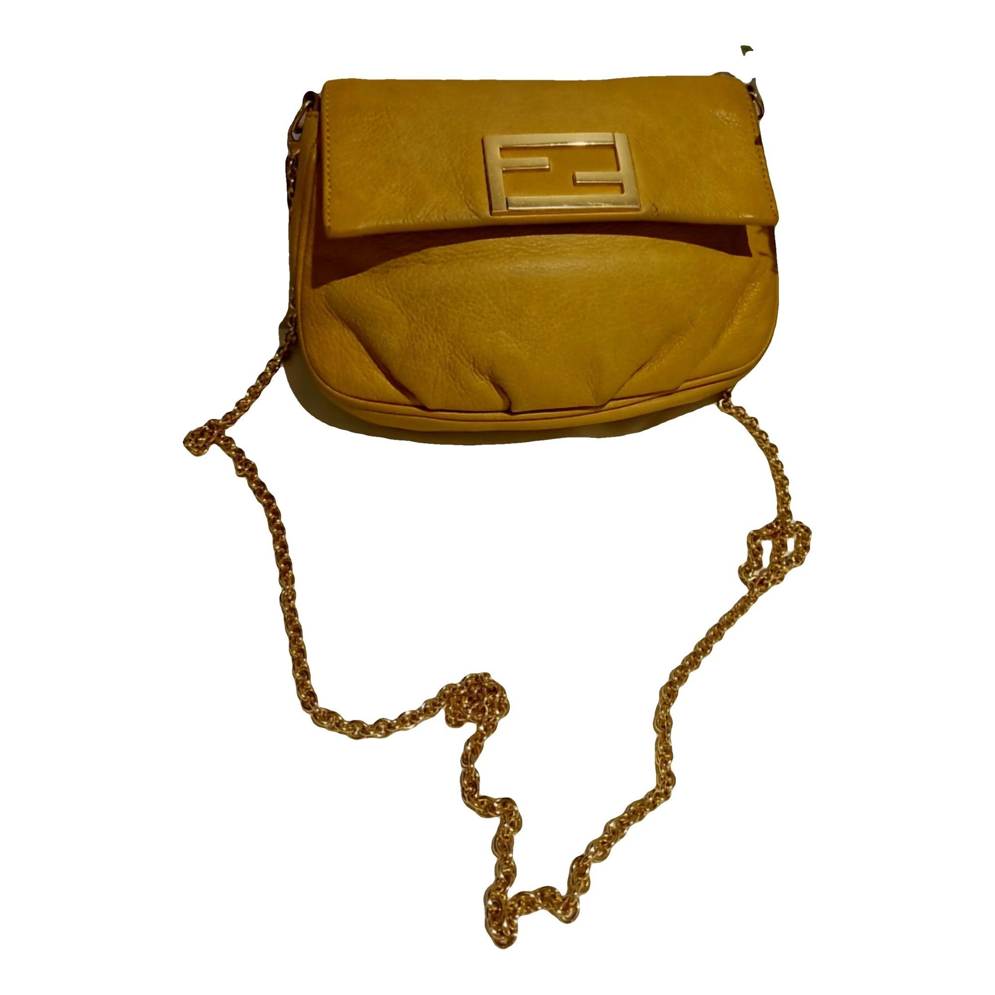 Baguette Chain leather handbag