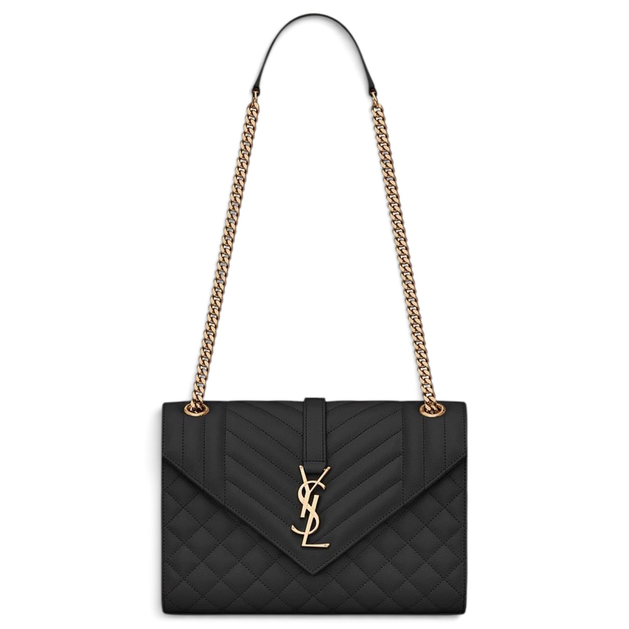 Envelope leather handbag