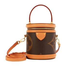Louis Vuitton Ebene Reverse Giant Monogram Coated Canvas Cannes Gold Hardware, 2019