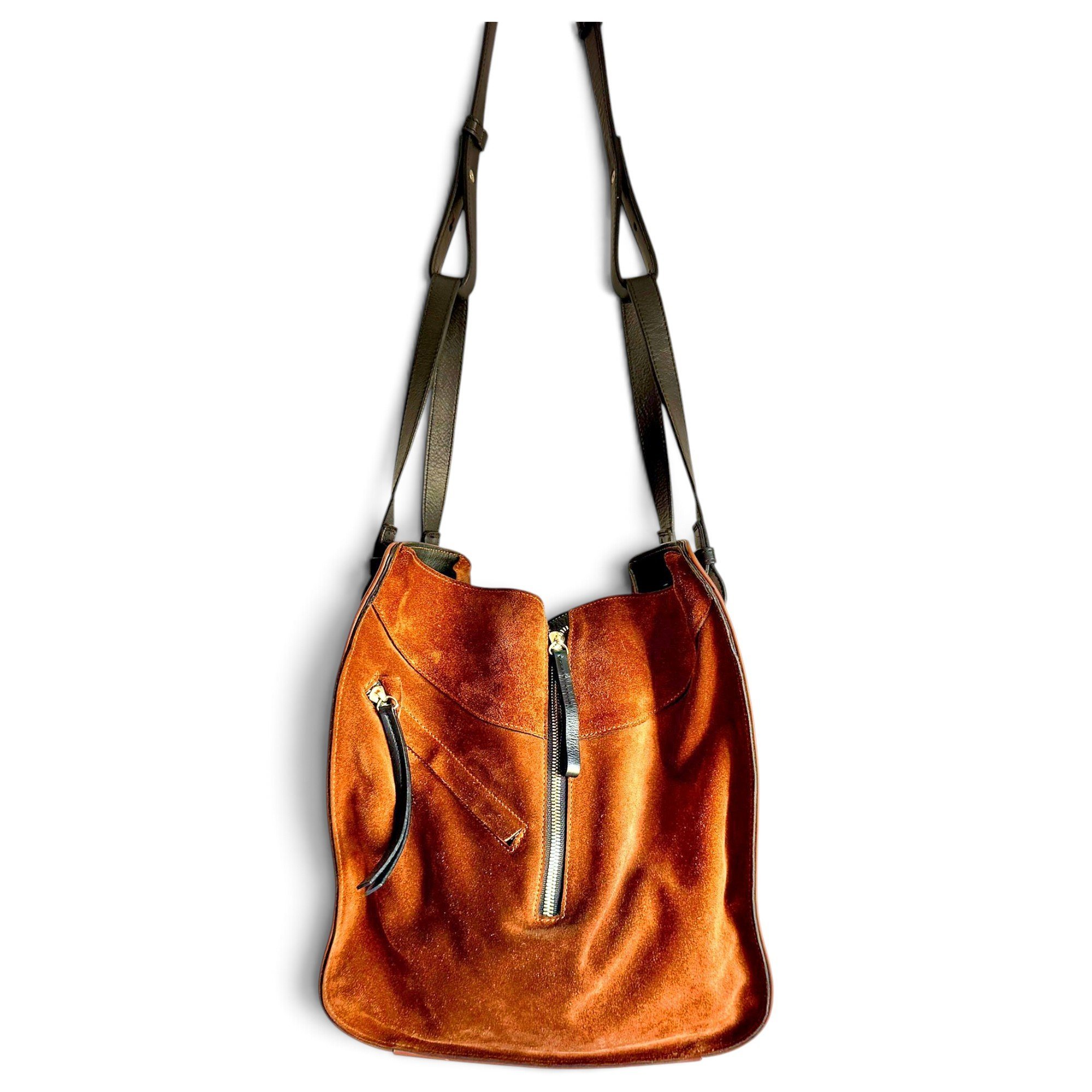 Hammock leather handbag