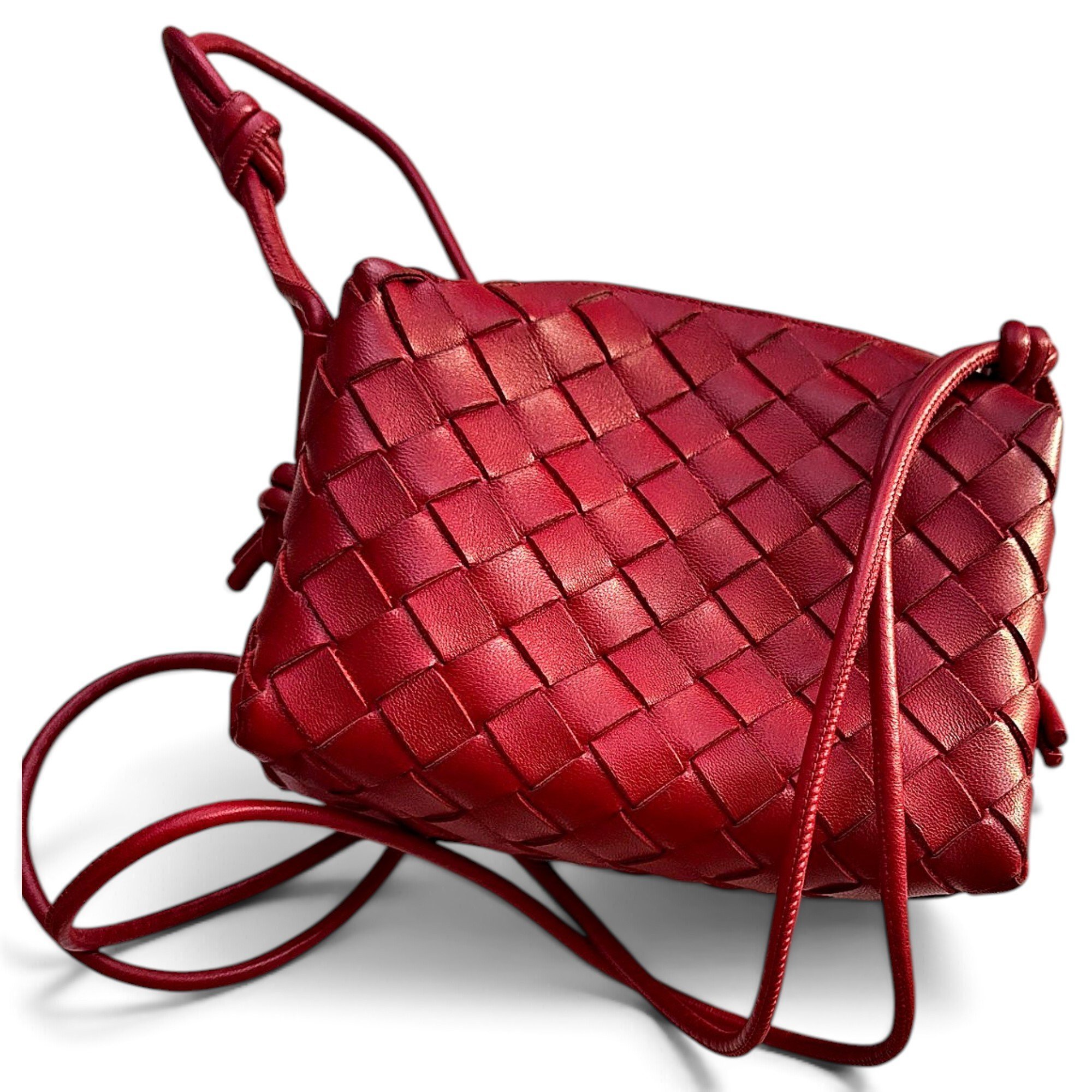 Loop leather crossbody bag