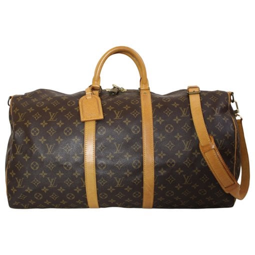 Keepall leather travel bag