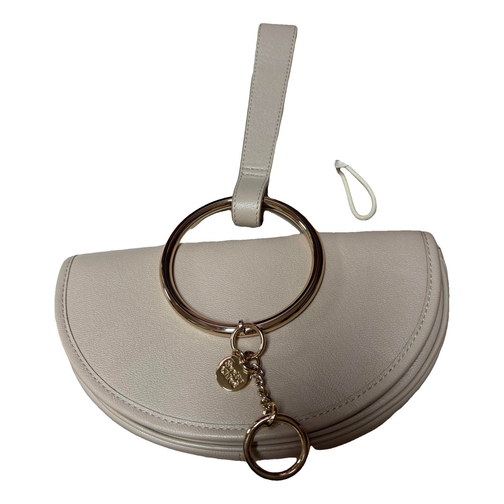 Leather clutch bag