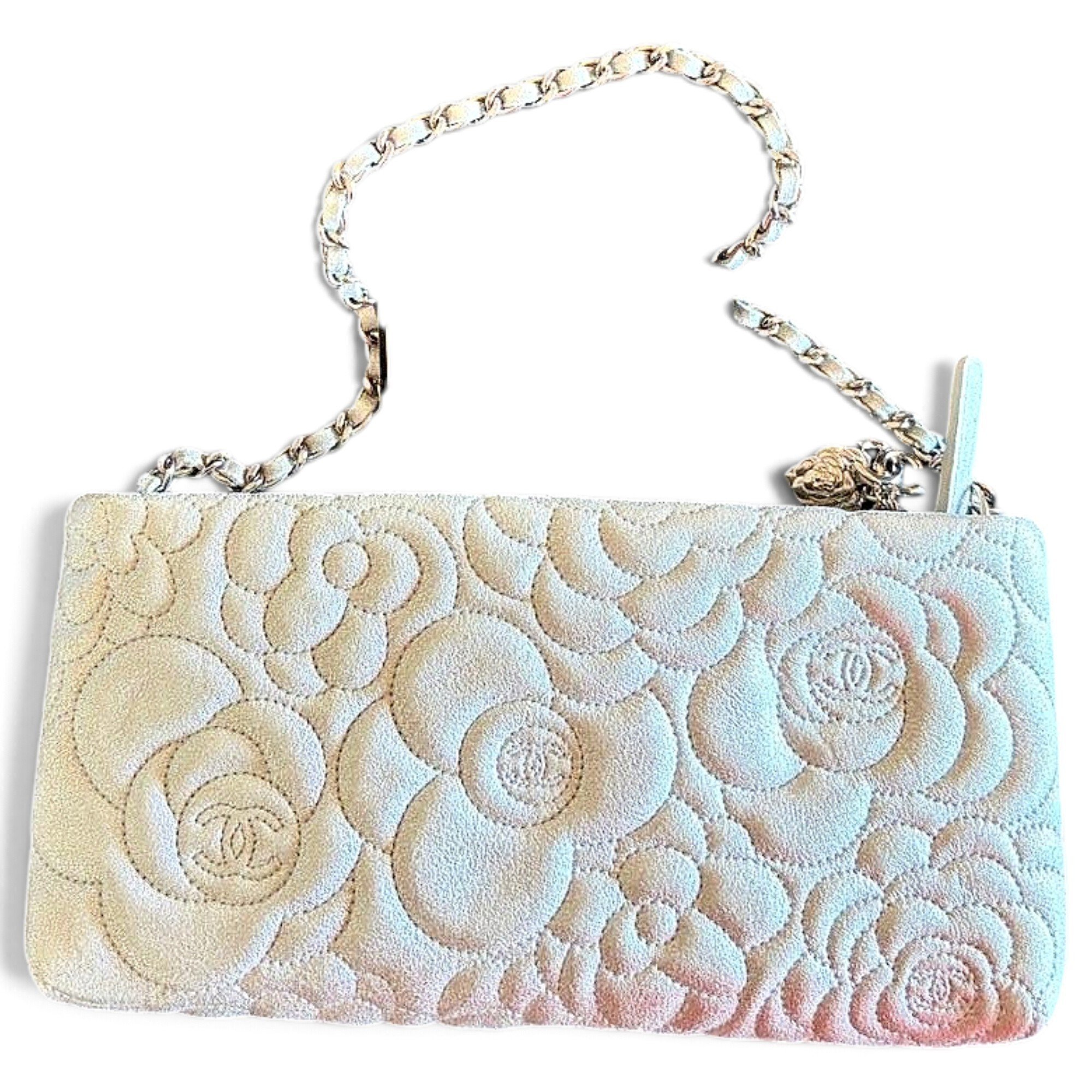 Leather clutch bag