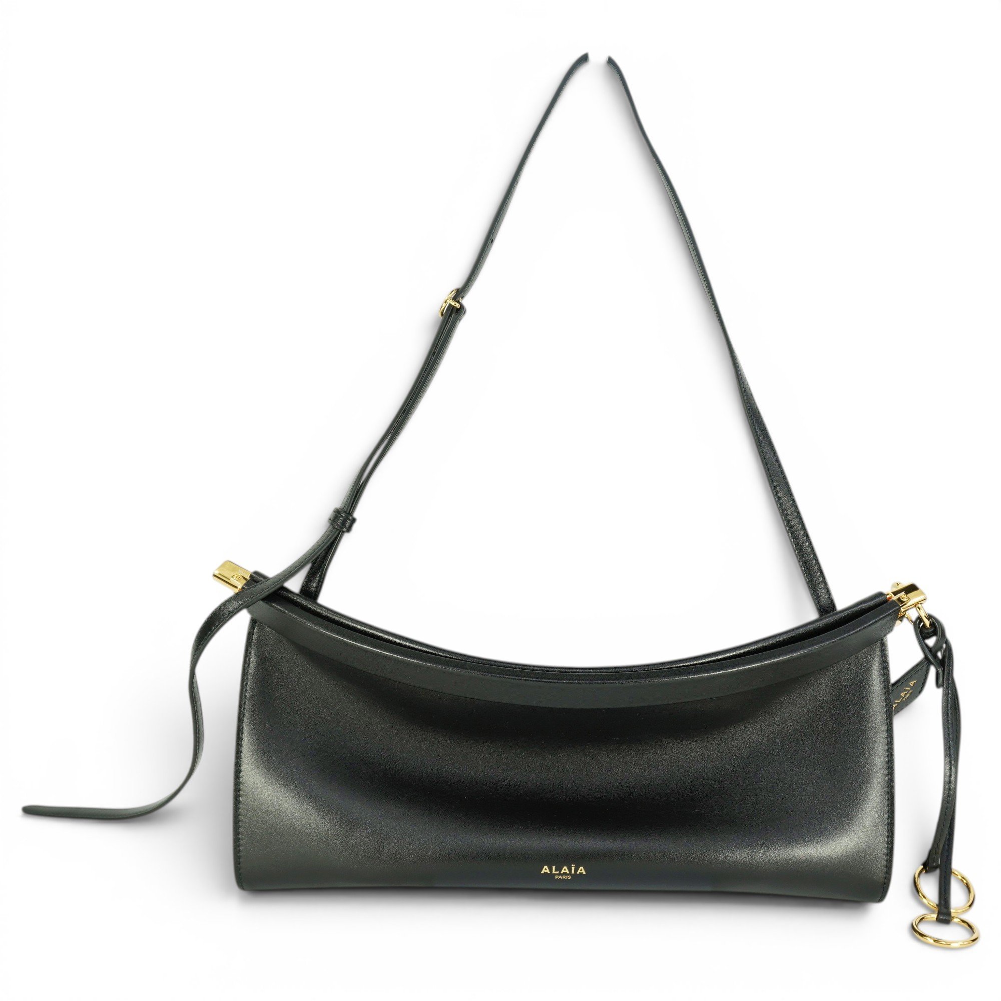 Le Click East West leather handbag