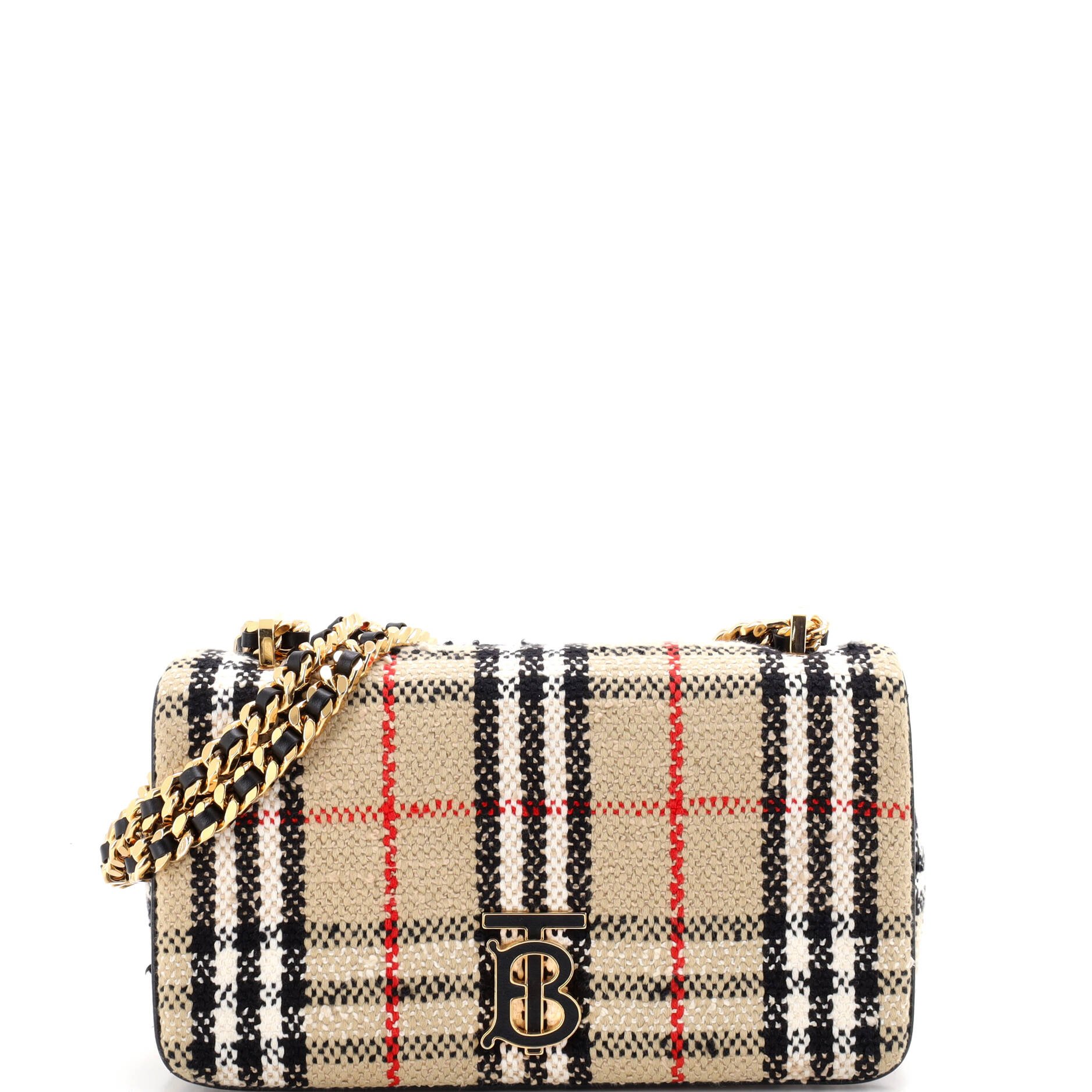 Lola Shoulder Bag Vintage Check Tweed Small