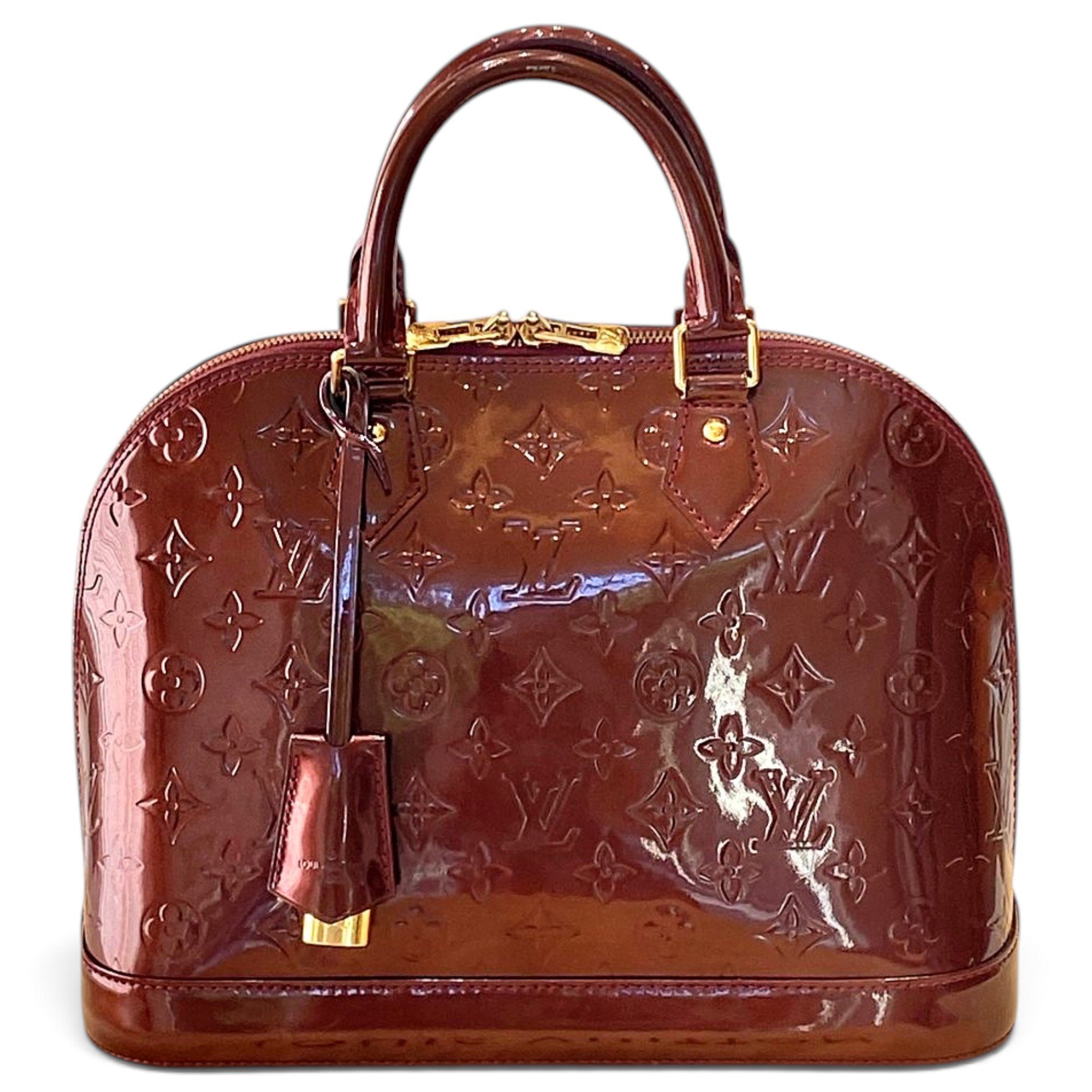 Alma patent leather handbag
