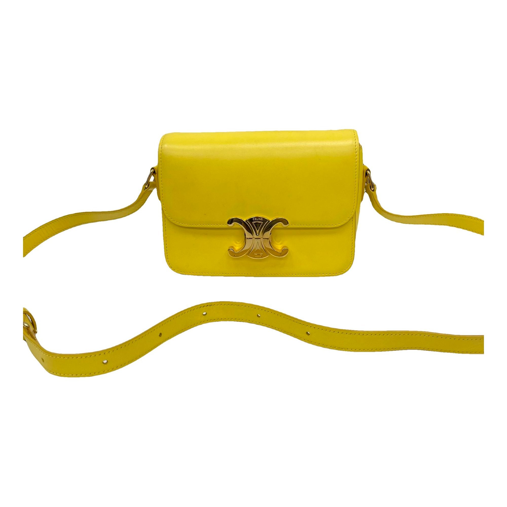 Triomphe leather handbag