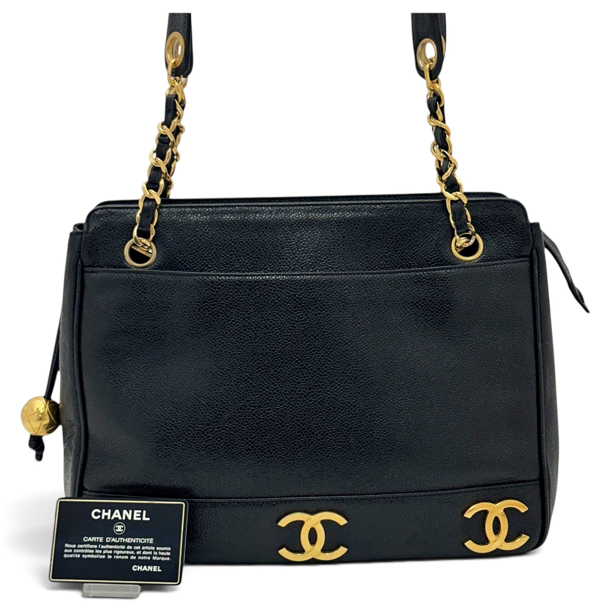 Leather tote