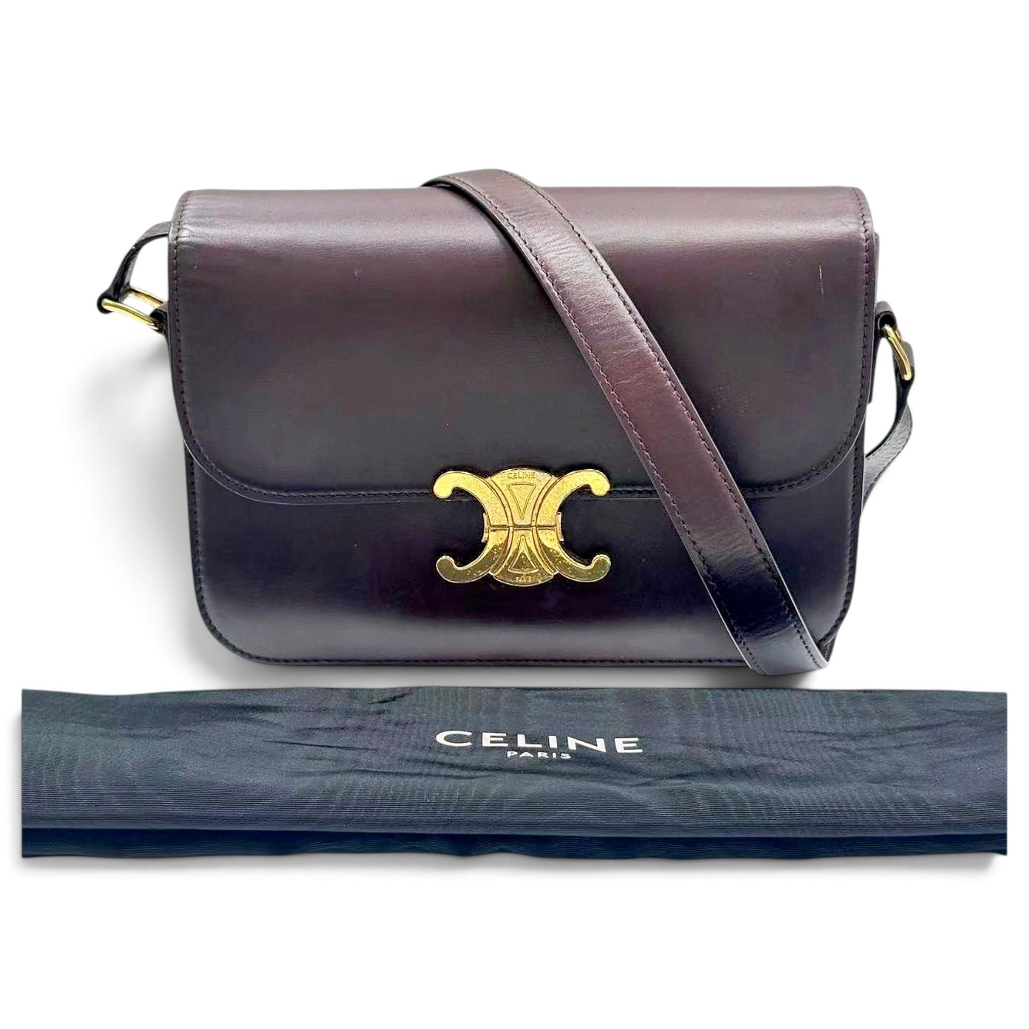 Triomphe leather handbag