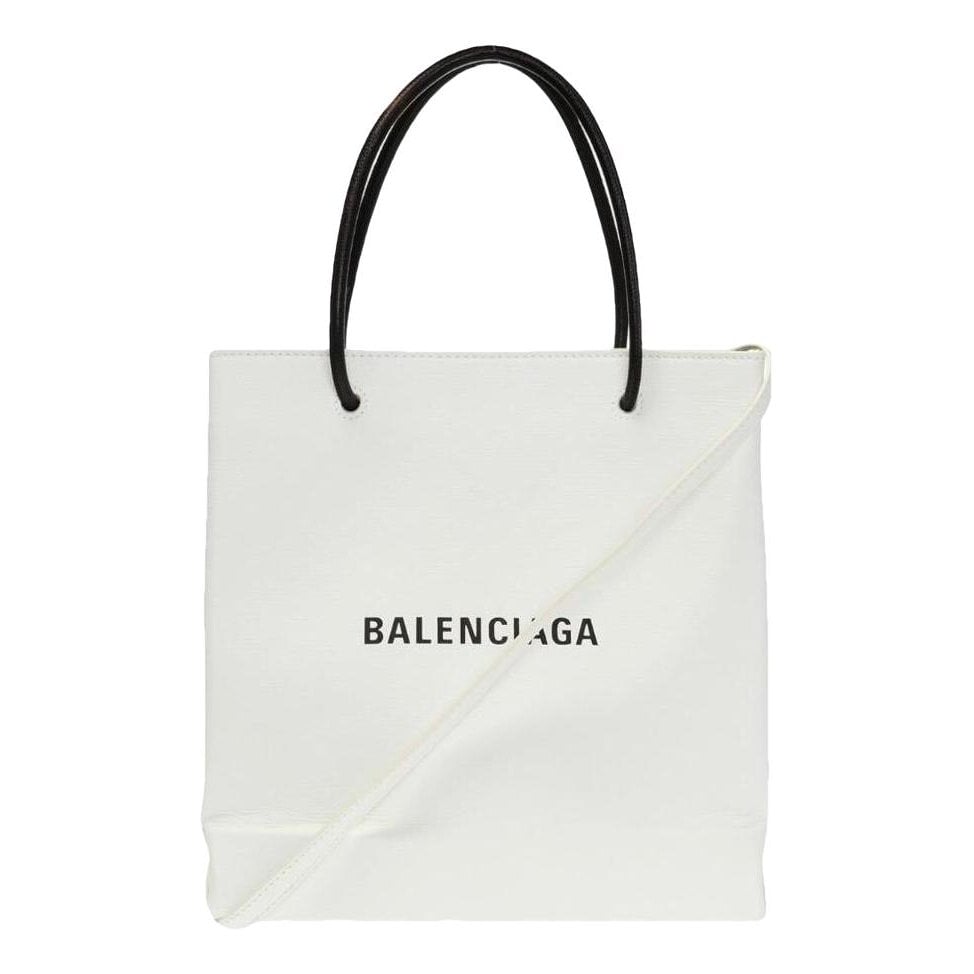 Shopping North South leather tote