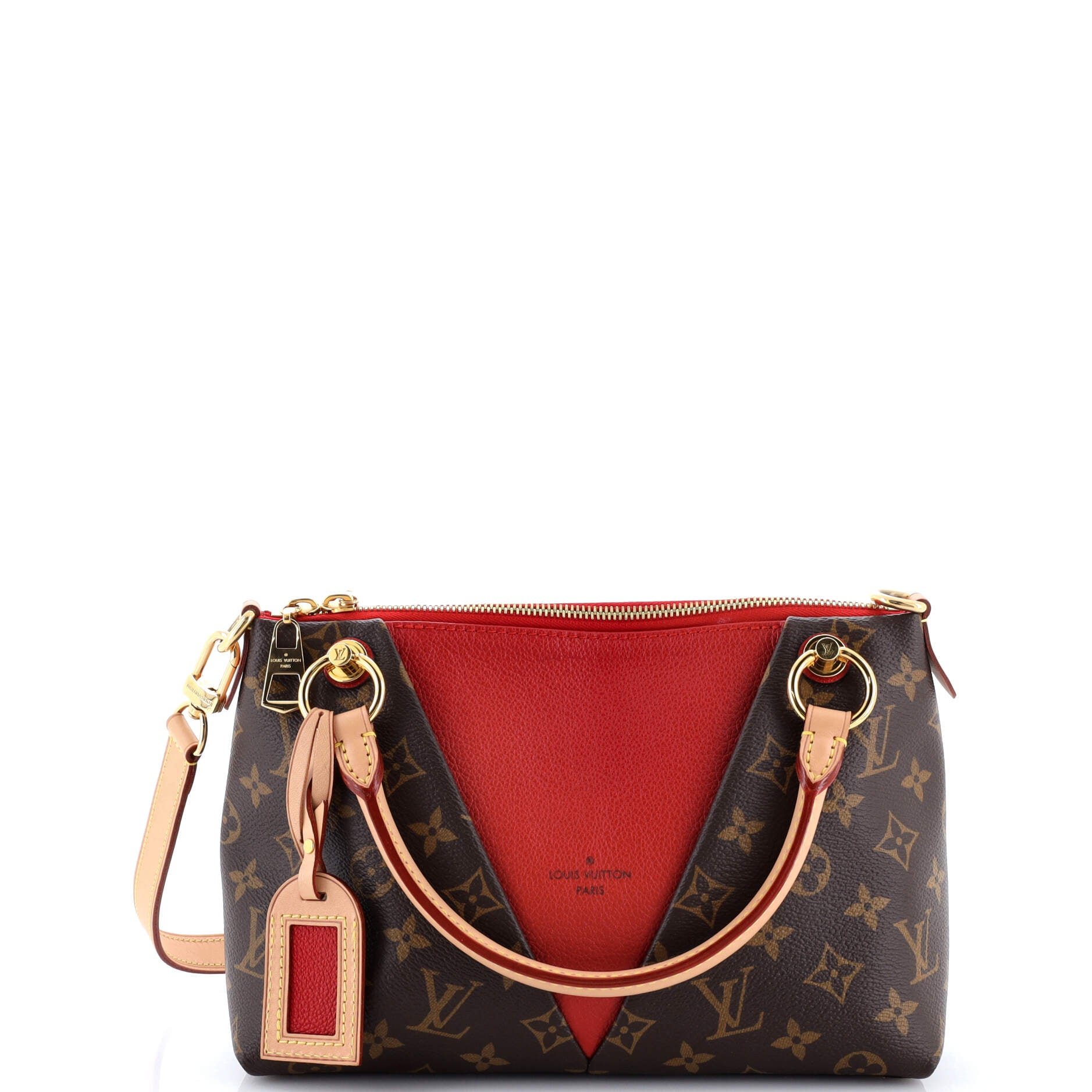 Louis Vuitton V Tote Monogram Canvas and Leather BB