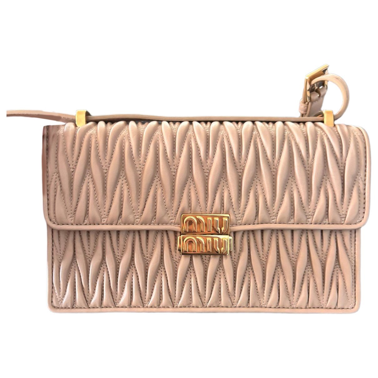 Matelassé leather handbag