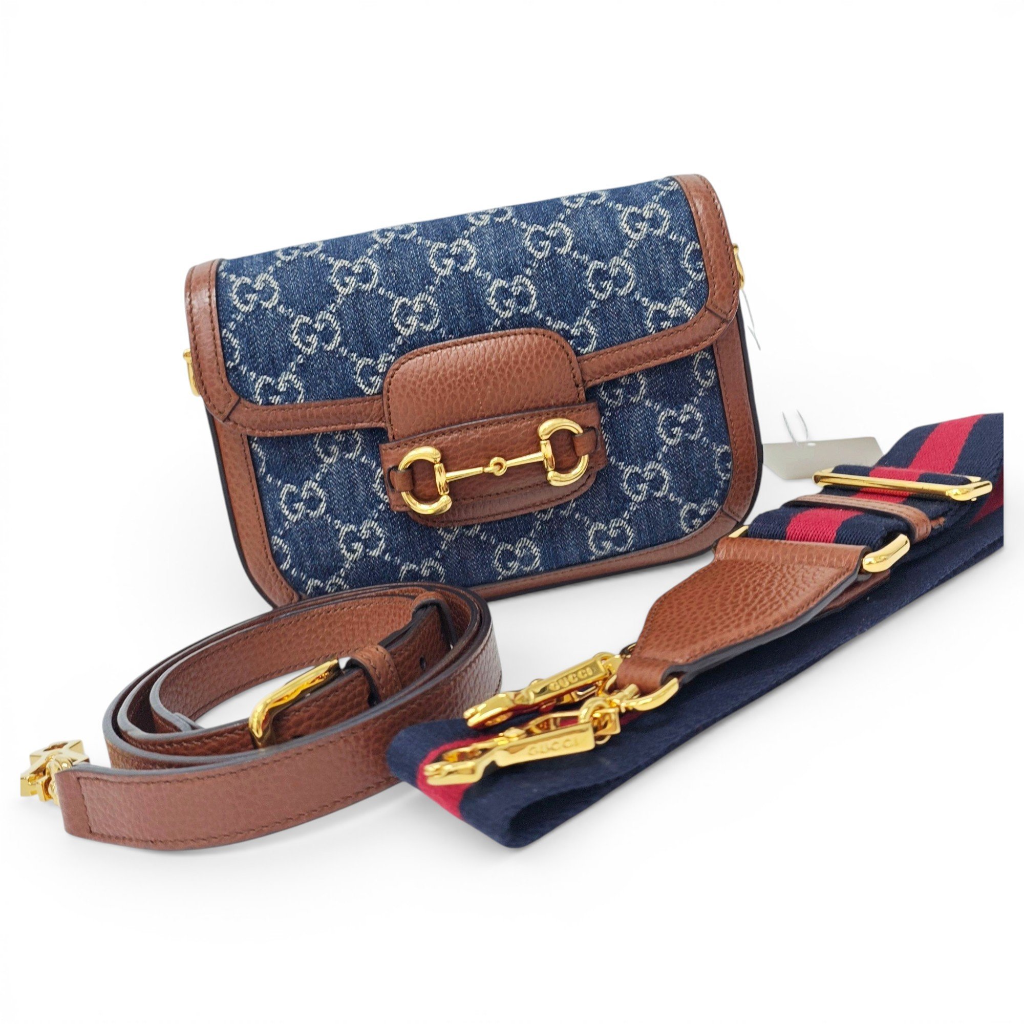 Horsebit 1955 Flap leather handbag