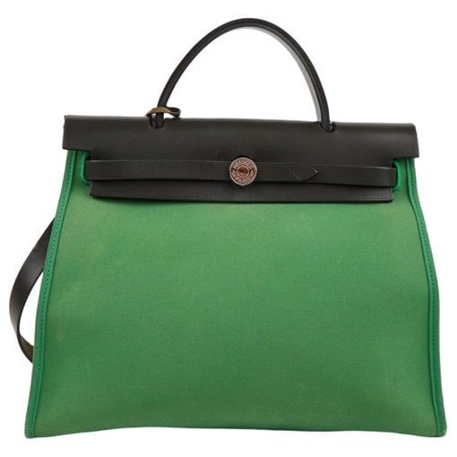 Hermes Herbag cloth handbag