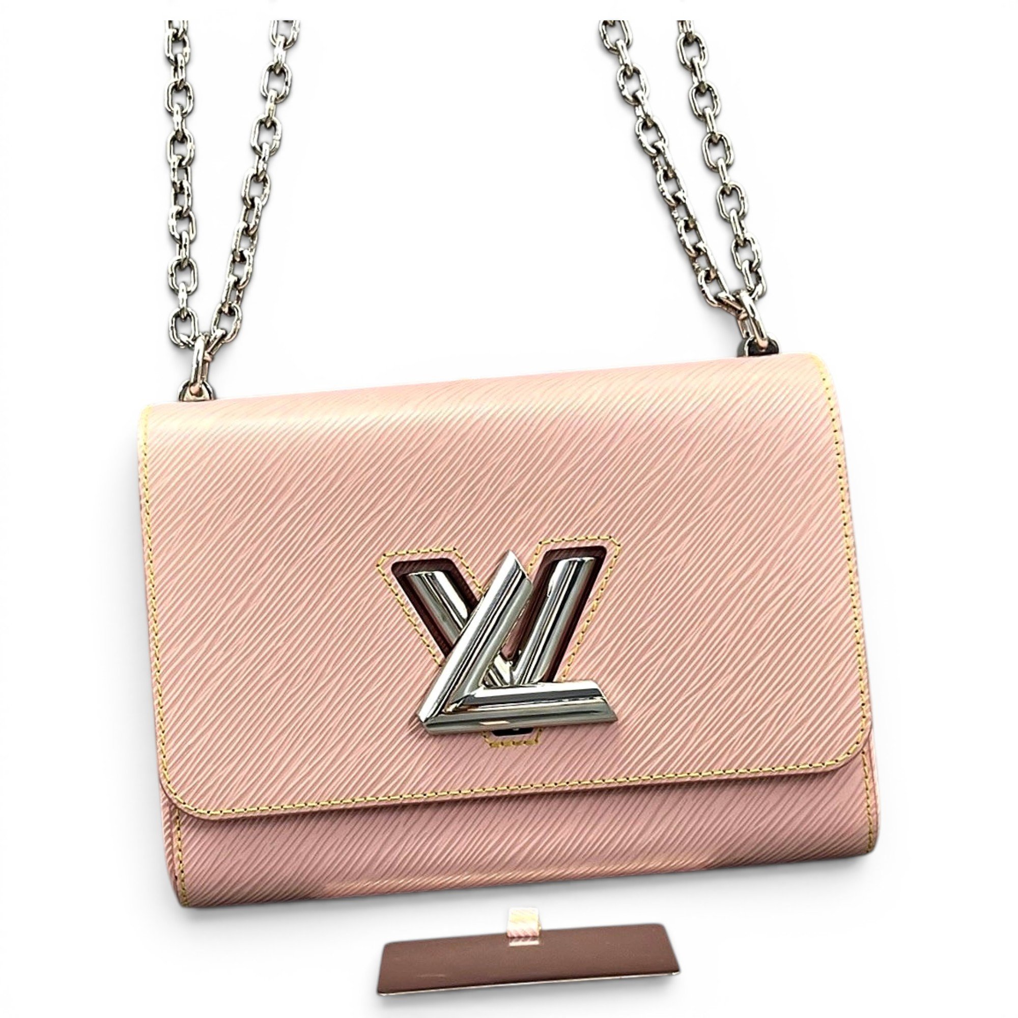 Twist leather handbag