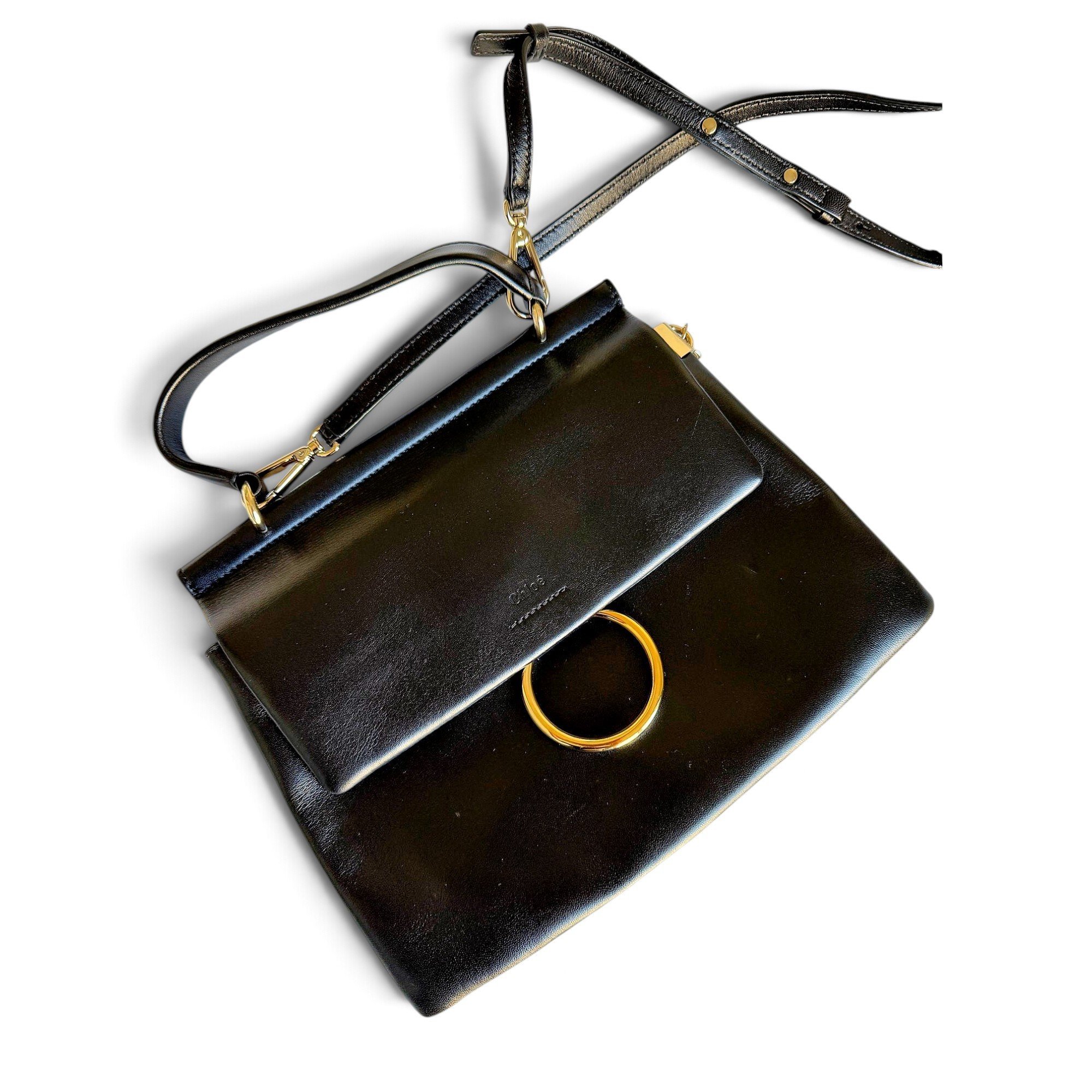 Faye leather handbag