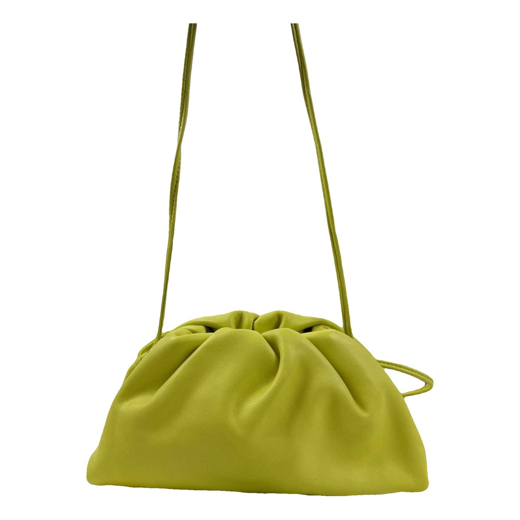 Pouch leather handbag