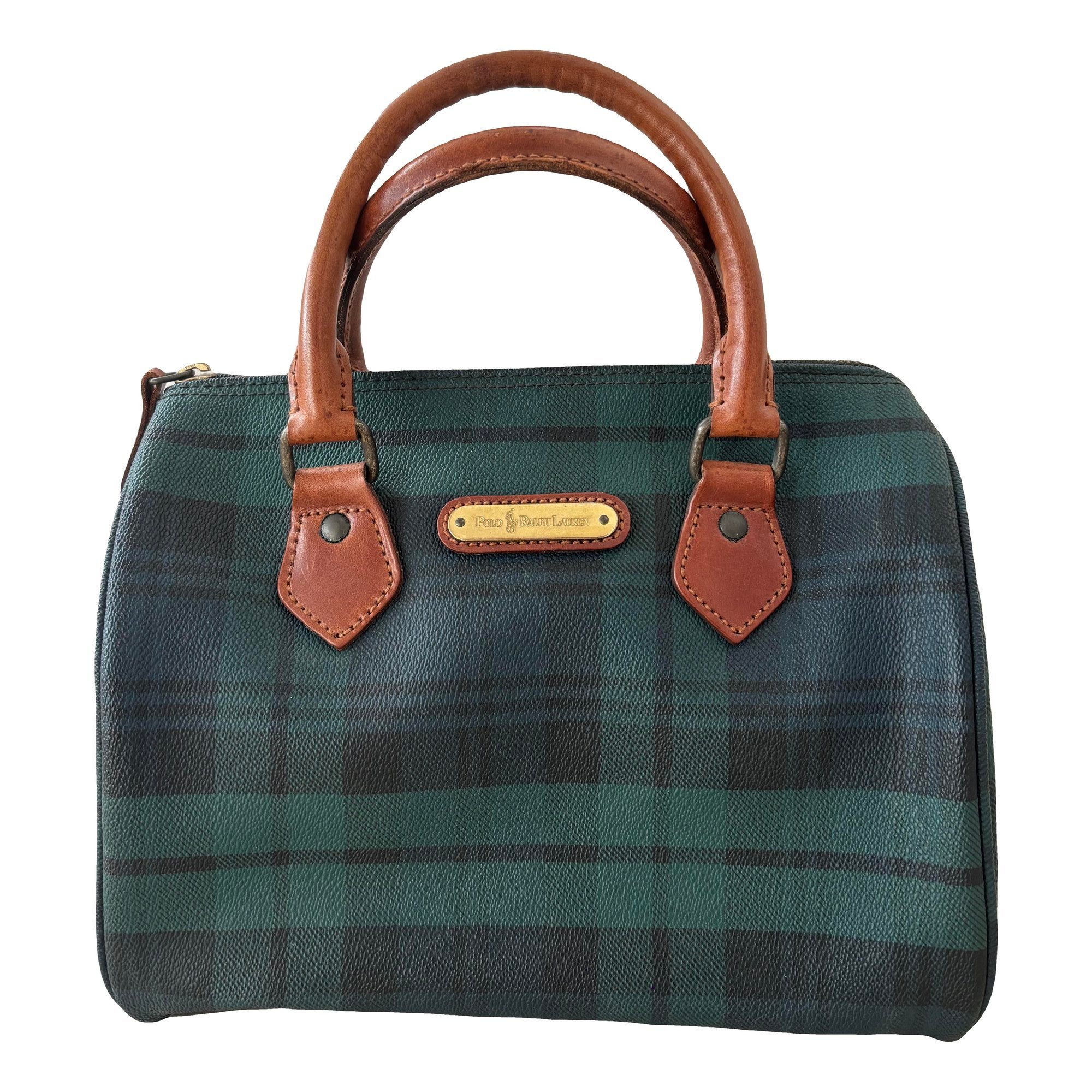 Leather bowling bag