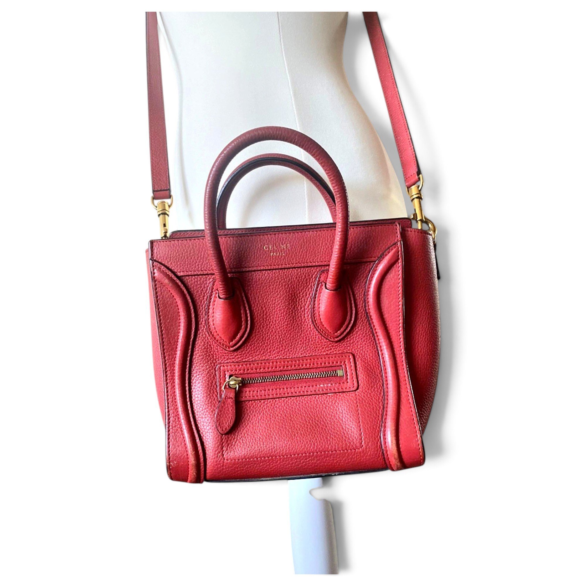 Nano Luggage leather handbag