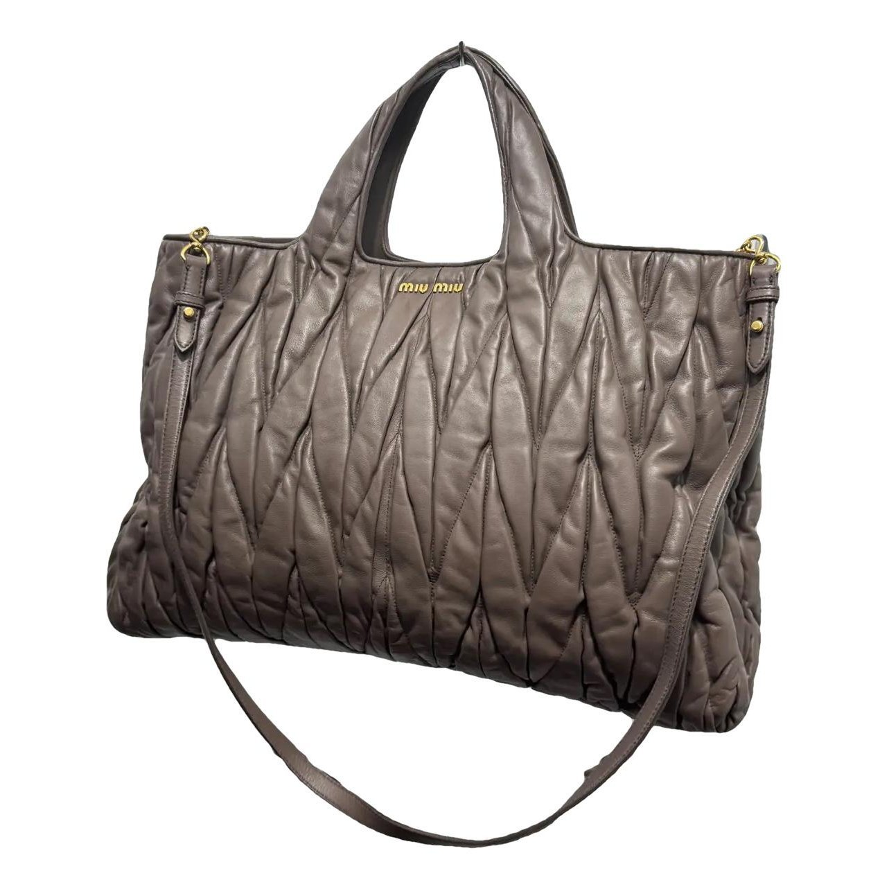 Leather tote