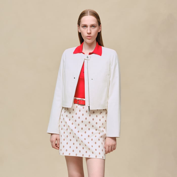 Blanc Cassé Cotton Twill Jacket