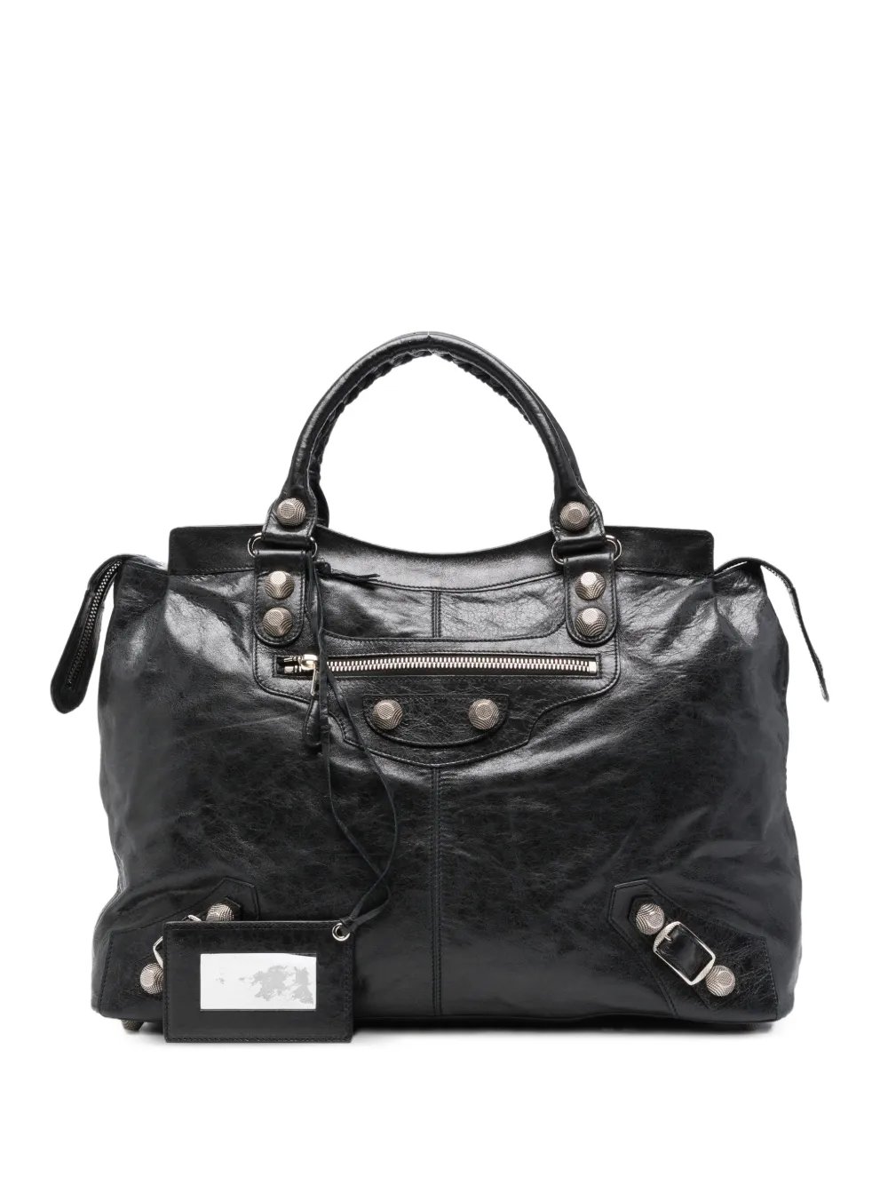 2000s Giant City leather shoulder bag