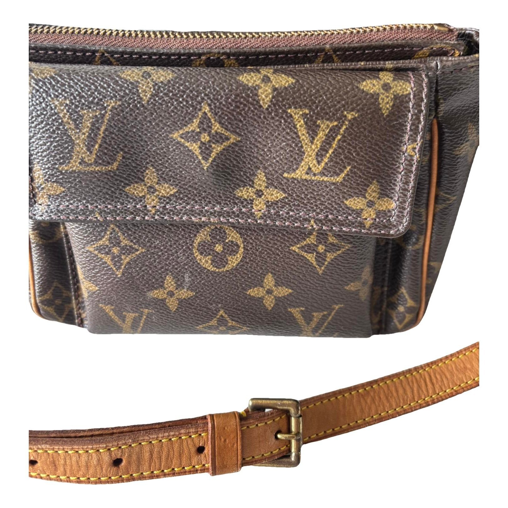 Viva Cité leather crossbody bag