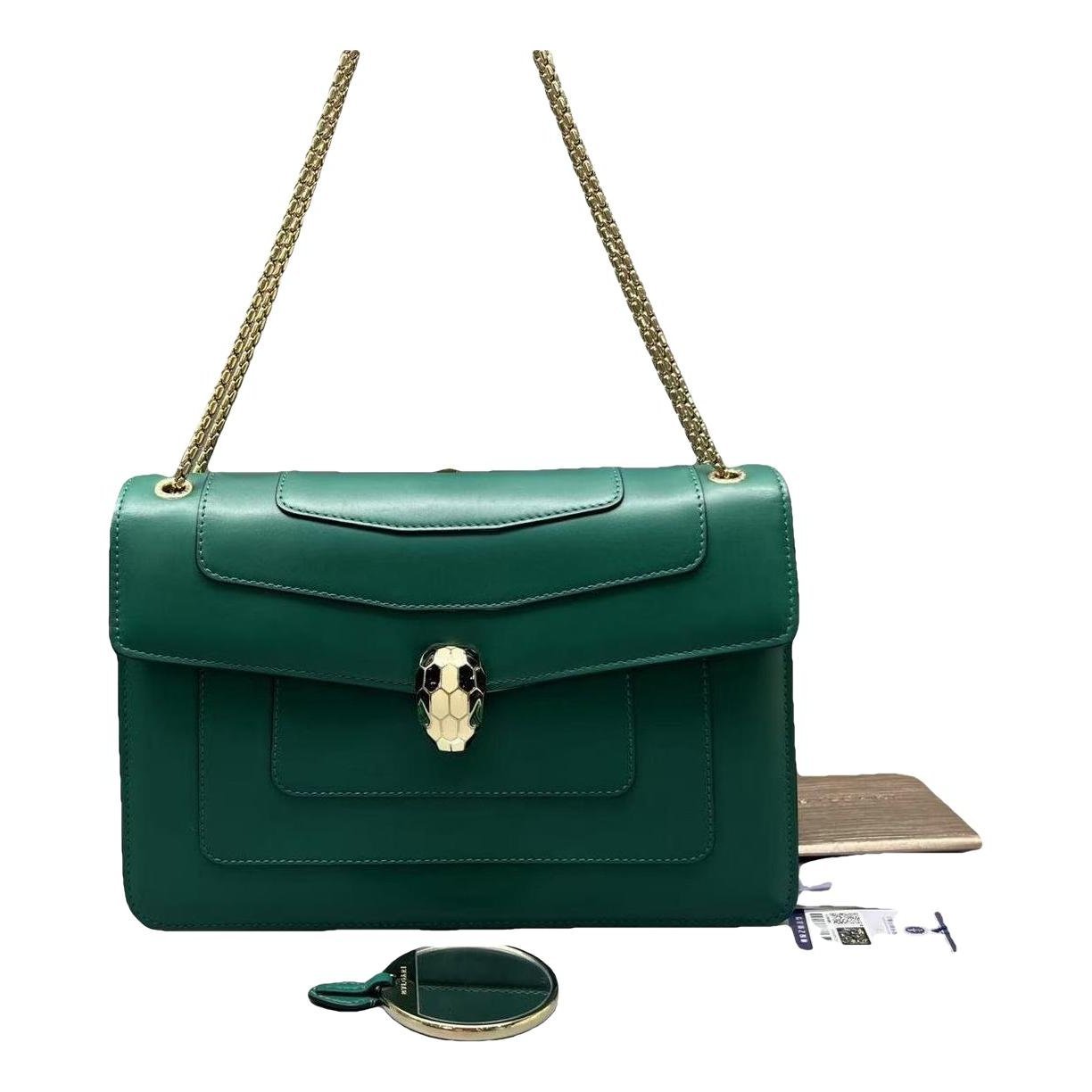 Serpenti leather handbag