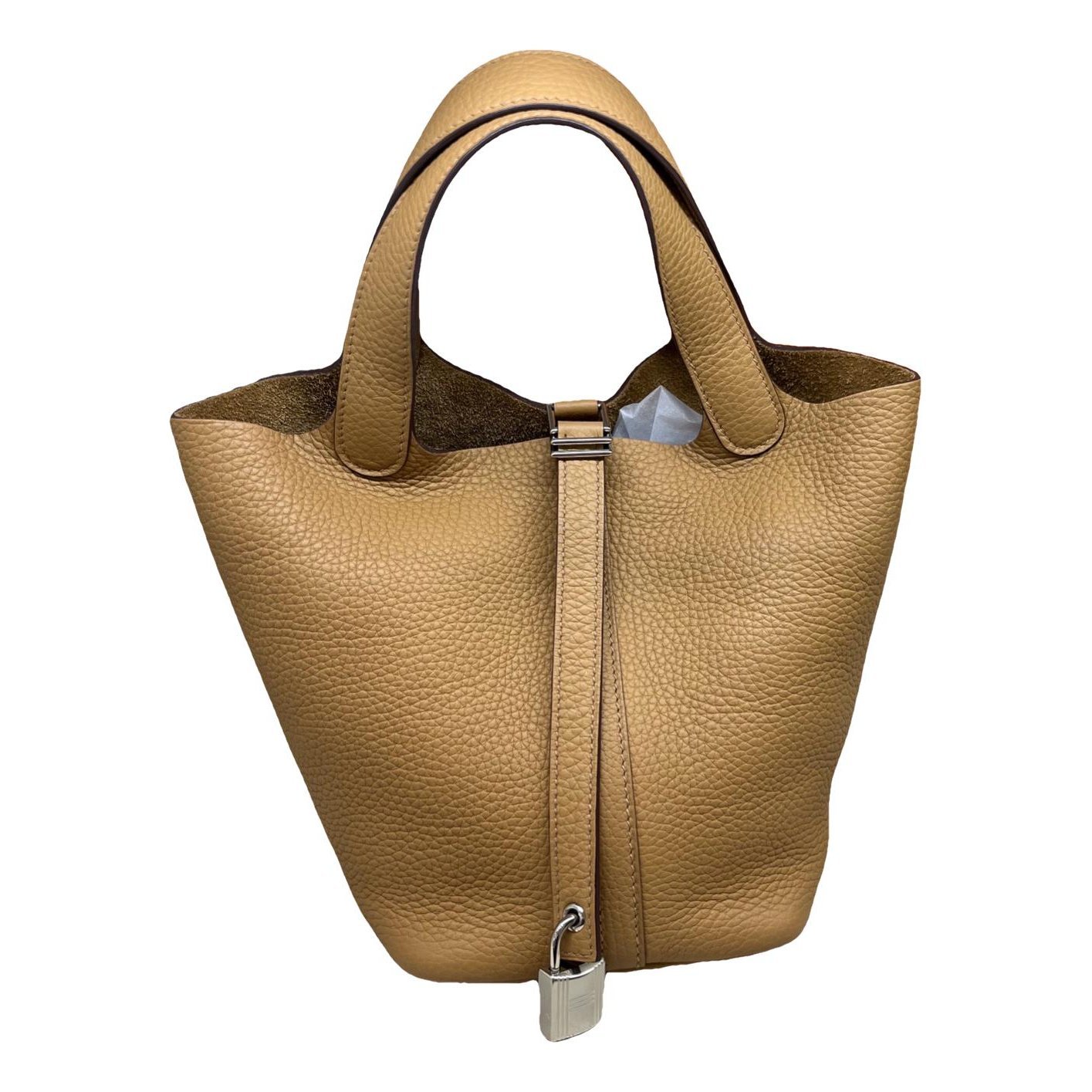 Picotin leather tote