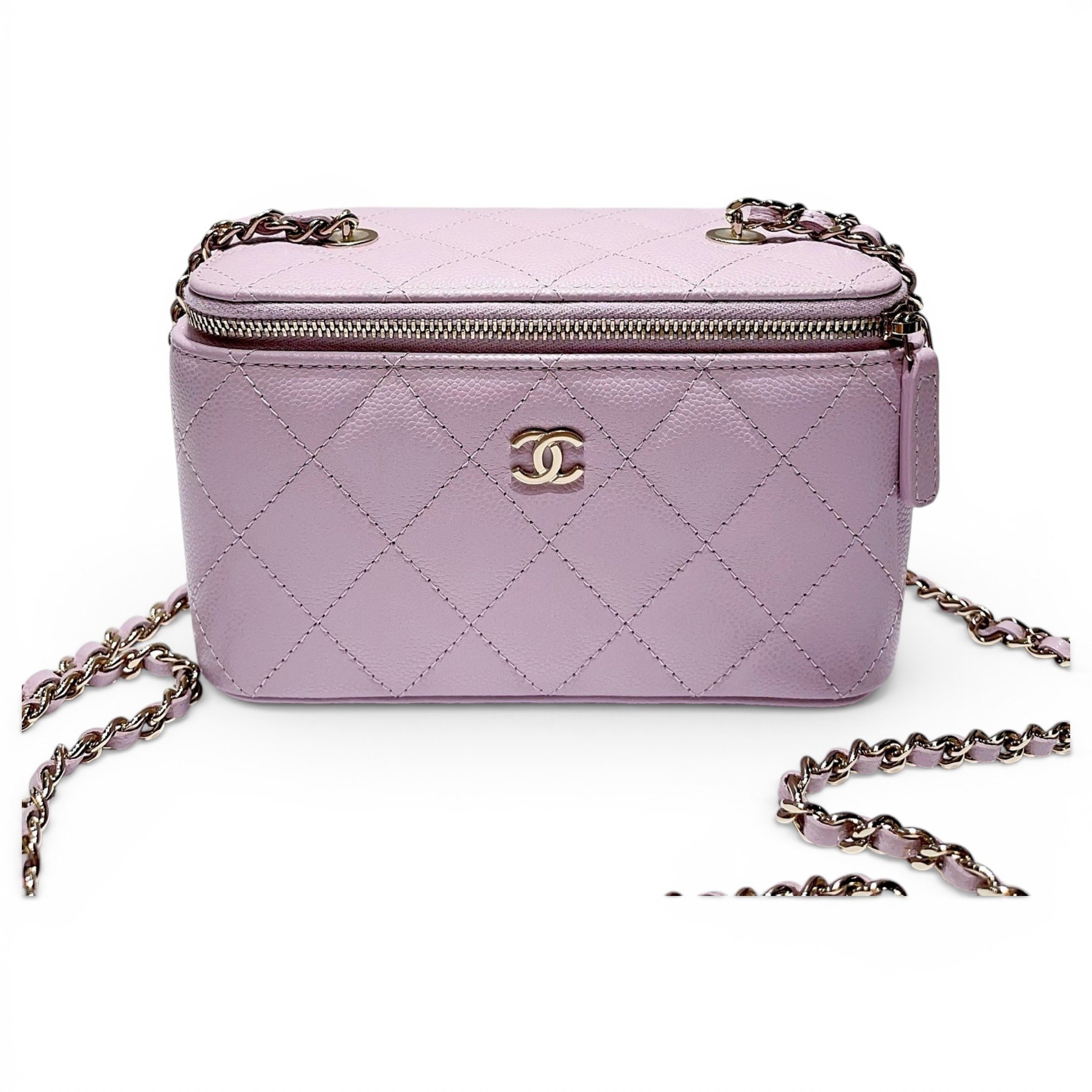 Trendy CC Vanity leather handbag