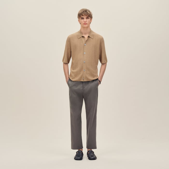 Kraft Short-sleeve Straight Cut Shirt