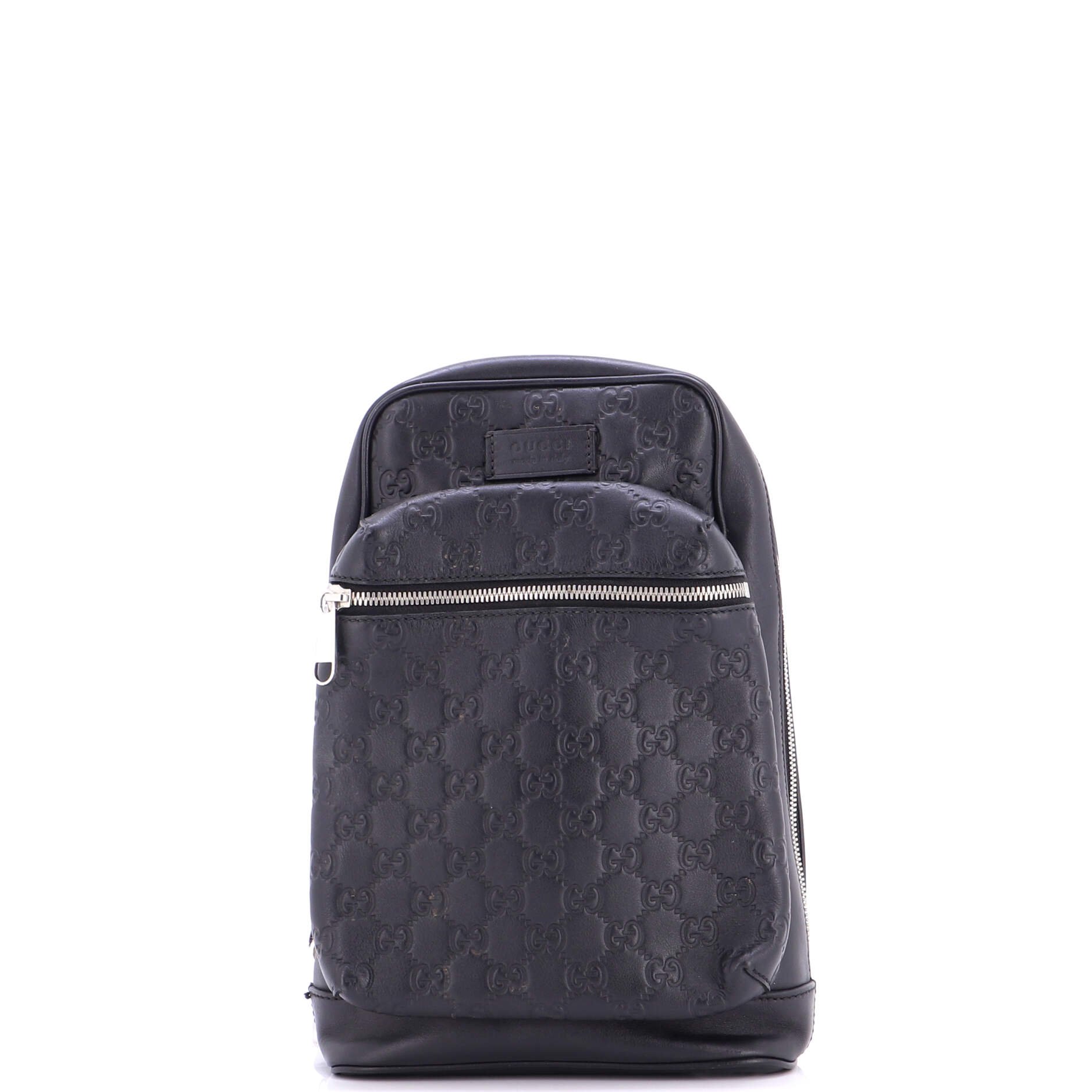 Signature Slim Crossbody Bag Guccissima Leather Small